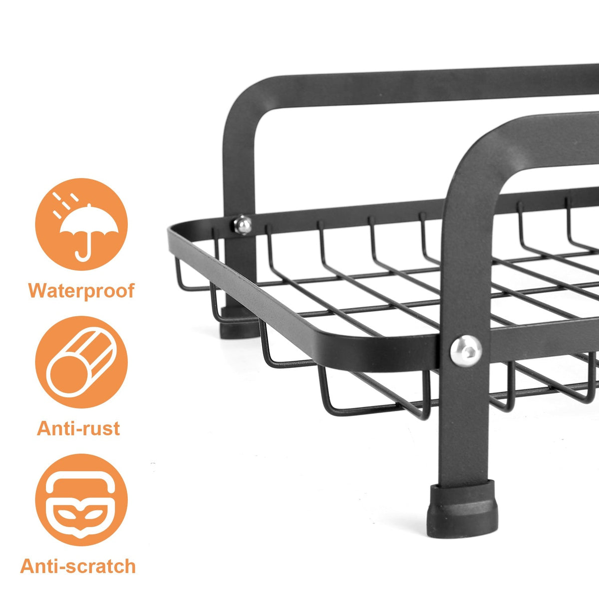 2-Tier Dish Drying Rack For Kitchen Counter Space Saving