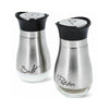 Salt and Pepper Shakers | Stainless Steel & Glass Set BPA Free, 4oz