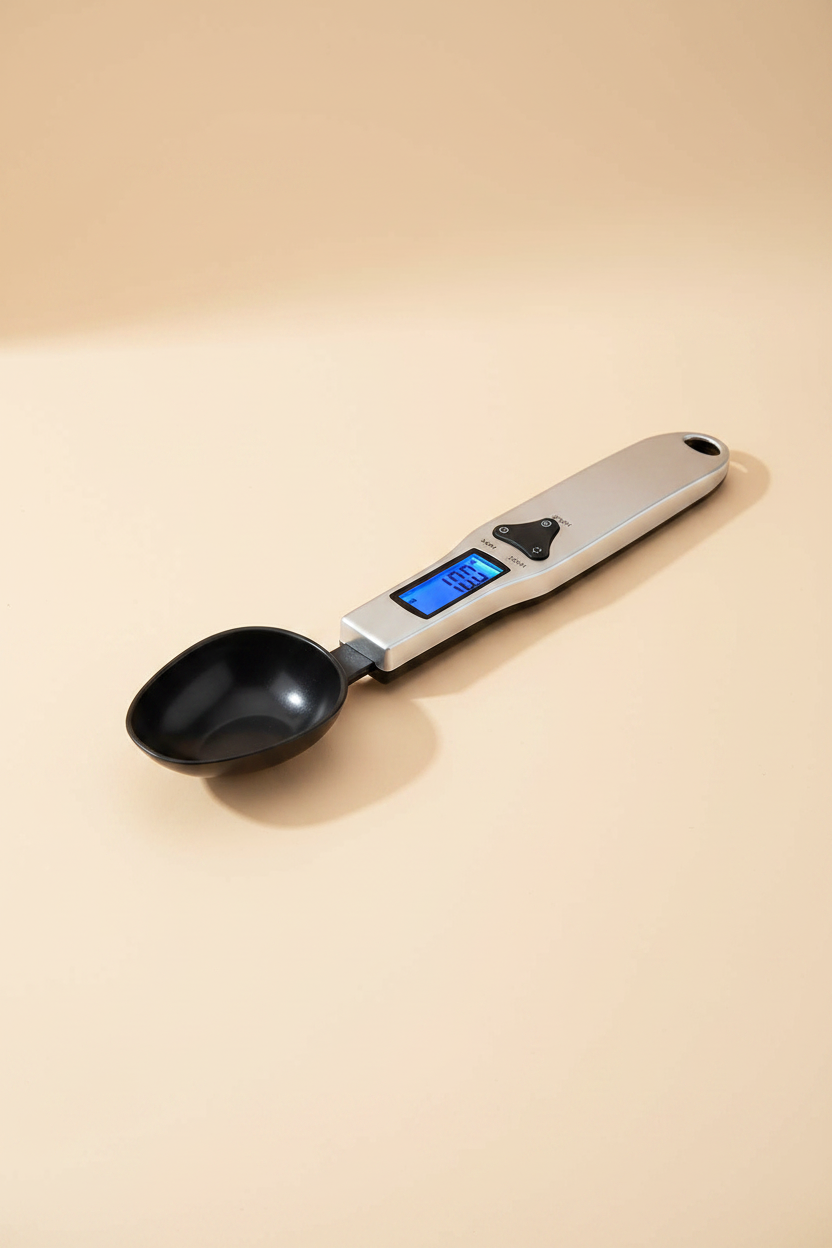 Digital Measuring Spoon — Beige Editorial