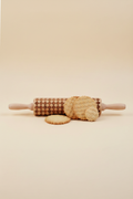 Embossed Rolling Pin with Cookies