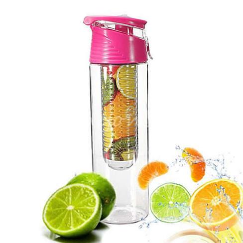 Fruit Infuser Bottle - 20 oz BPA-Free Tritan Flip Top Water Bottle