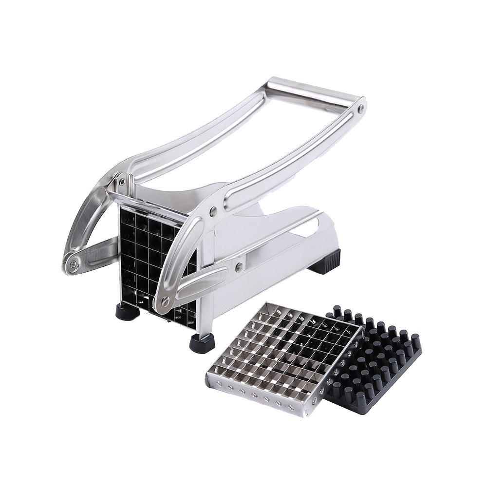 Stainless Steel French Fry Cutter - Heavy Duty Potato Slicer