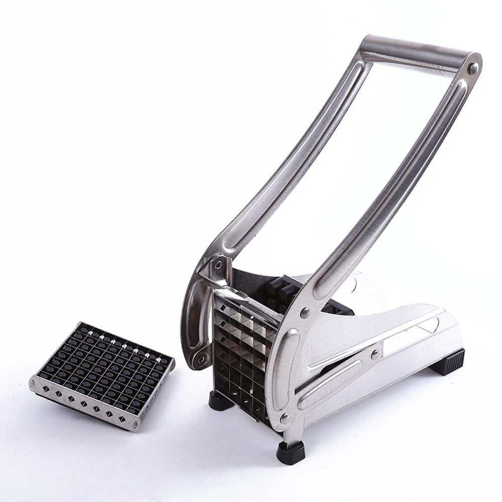 Stainless Steel French Fry Cutter - Heavy Duty Potato Slicer