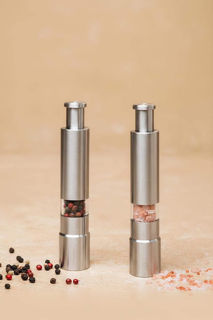 Salt & Pepper Grinders — Corrected Shape
